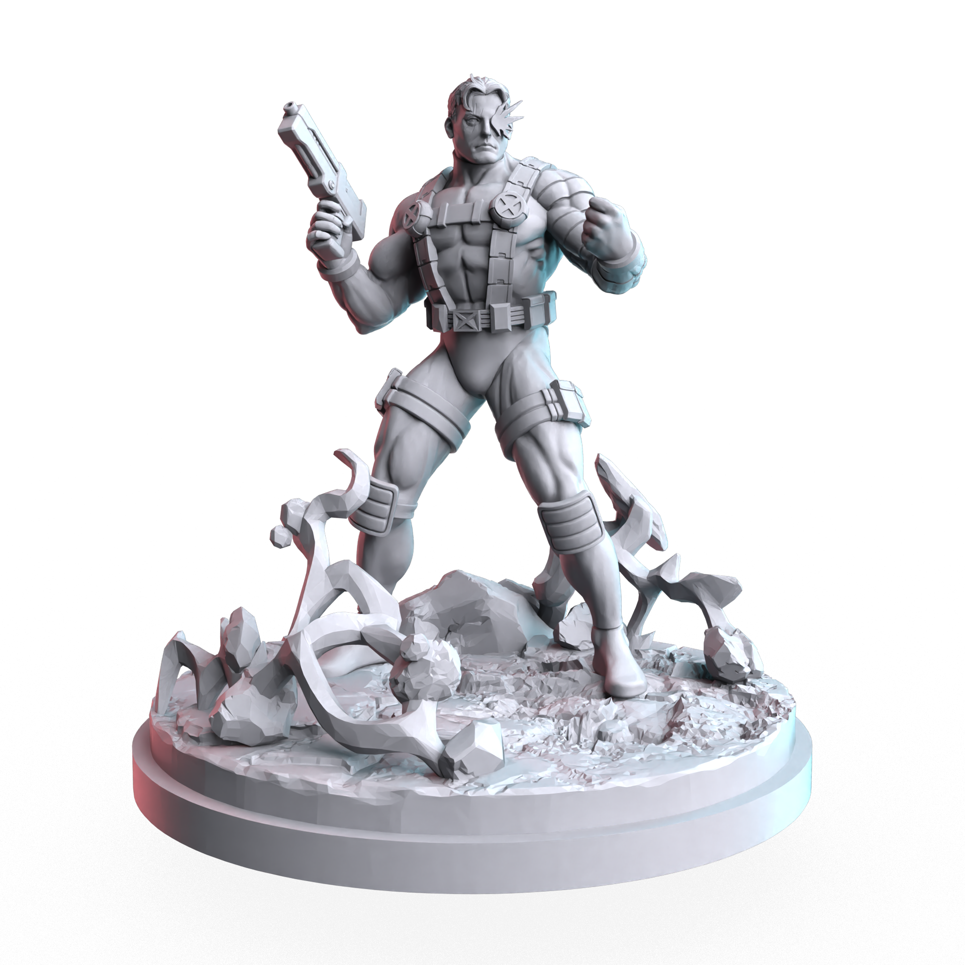 Mega Force | Cable 3D Printing Miniature STL - C27 Studio