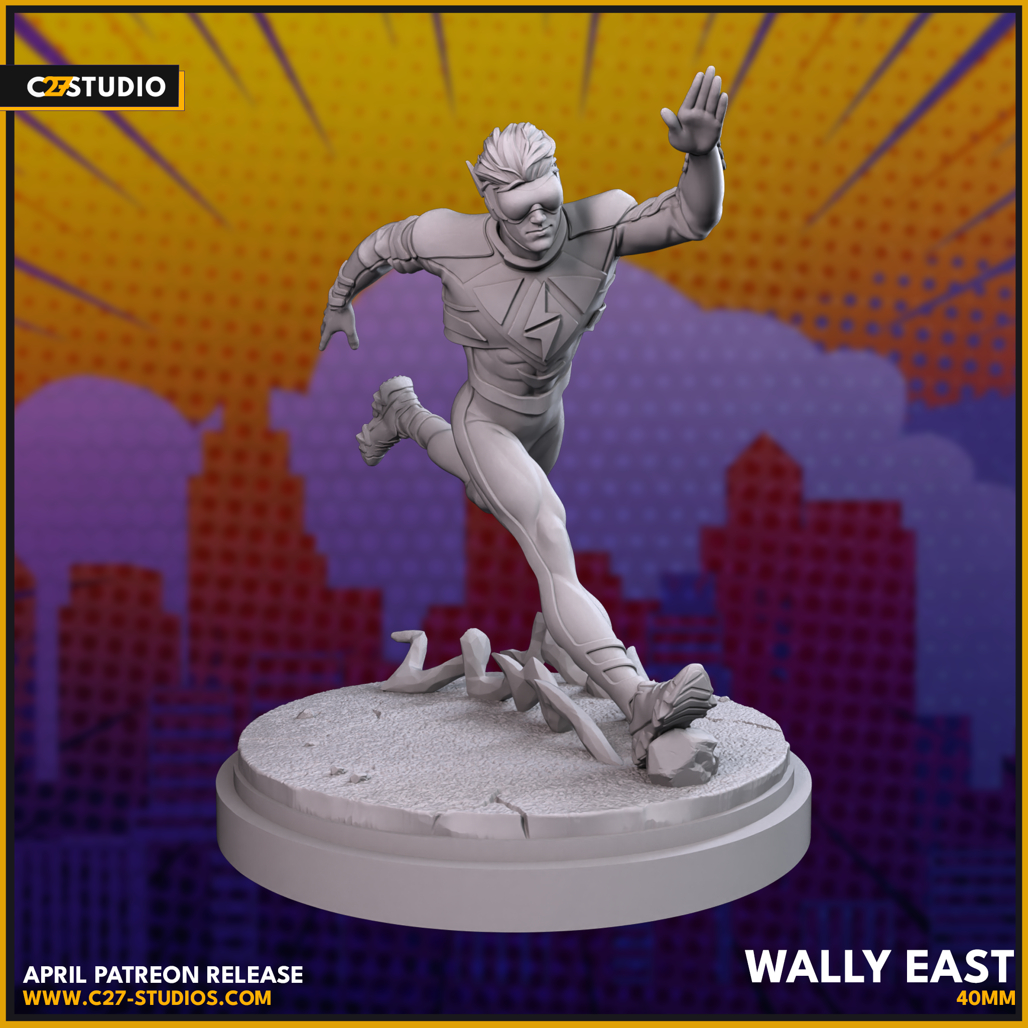 Wally East | Absolute Flash 3D Printing Miniature STL - C27 Studio
