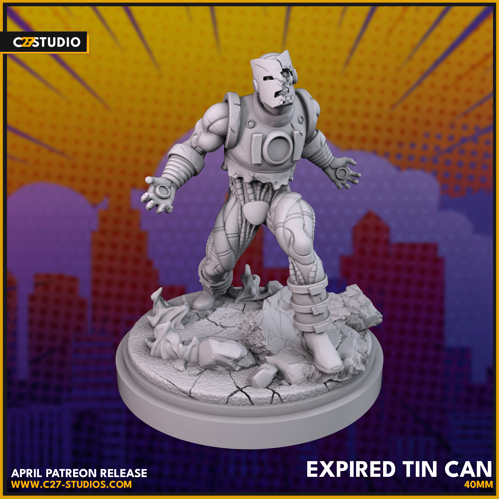 Expired Tin Can | Zombie Iron Man 3D Printing Miniature STL