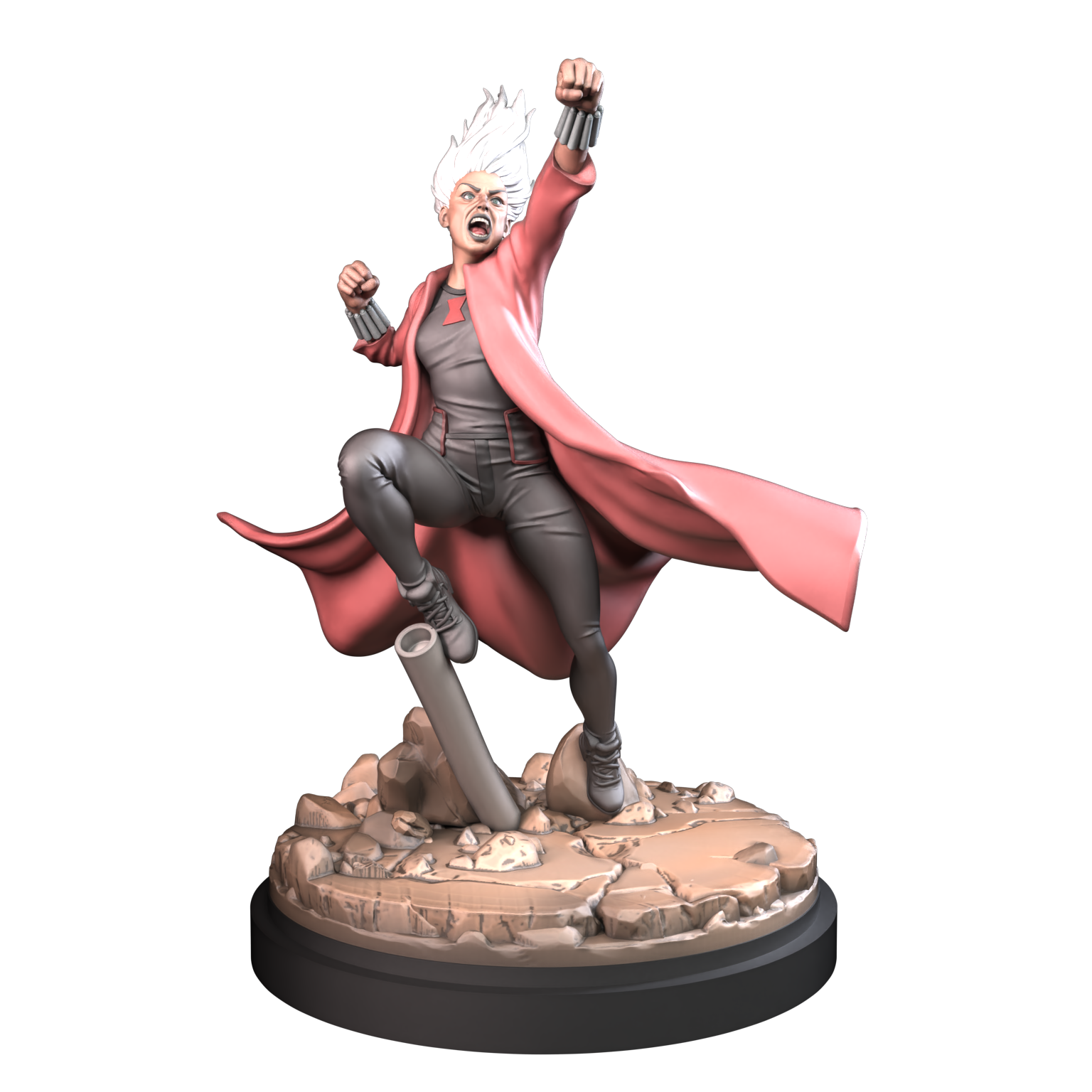 Post Apoca Bae | Black Widow Wastelanders 3D Printing Miniature STL ...